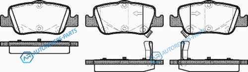1356 02_[0446602180] !колодки дисковые з.| Toyota Auris|Corolla 1.4D-4D|1.4VVTi|1.6VVTi|2.0D-4D 07>