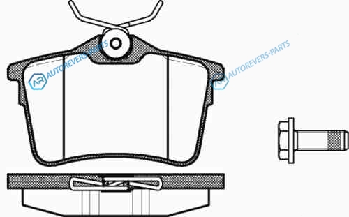 1382 00_[425429] !колодки дисковые з.| Citroen Berlingo| Peugeot Partner 1.6|1.6HDi|2.0HDi 08>