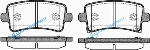 1388 04_=GDB1784 [1605366] !колодки дисковые з.| Opel Insignia all 08>