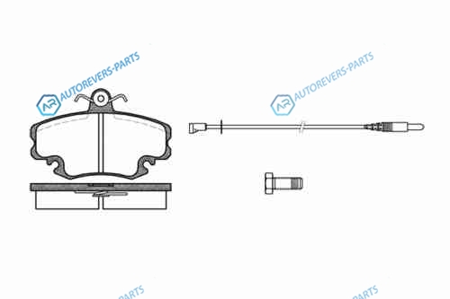 141 32_=FDB845=571526X !колодки дисковые п.| Renault Clio 91>|R19 92-96| Peugeot 205|309 1.9GTi <98