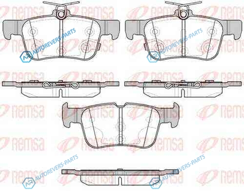 1551 12_колодки дисковые задние!| Ford Mondeo V 1.6|2.0|2.0TDCI 13>