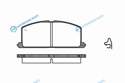 167 04_=FO440481=D2023-01=178 004-SX !колодки дисковые п.| Toyota Camry 82-88|Carina 1.6-2.0D <98