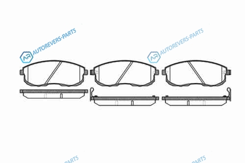 293 12_=FDB691=572346B !колодки дисковые п.| Nissan Maxima 2.0|3.0i & 24V 89>|200SX 1.8T 91-93