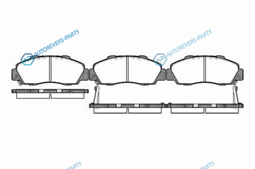 351 02_=351 42=FDB905=572393B !колодки дисковые п.| Honda Accord 2.0-3.0 90-03|Civic 1.8 16V 97-01