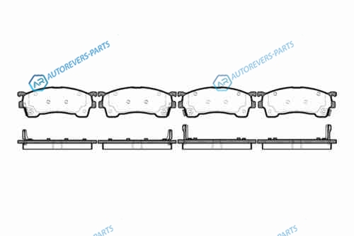 415 04_=FDB950=FDB984=572325B !колодки дисковые п.| Mazda 626 1.8-2.5|2.0D|Xedos6 1.6 16V|2.0 92>