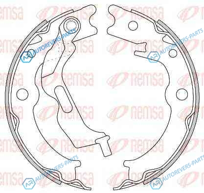 4627 00_колодки ручного торм.!| Daewoo Lacetti 1.5 04>