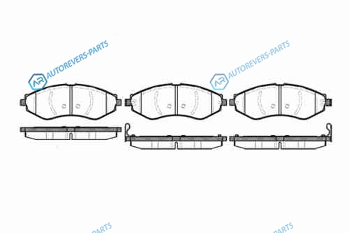645 22_=FDB1905 [96405129] !колодки дисковые п.| Daewoo Nubira|Evanda| Chevrolet Lacetti|Epica 03>