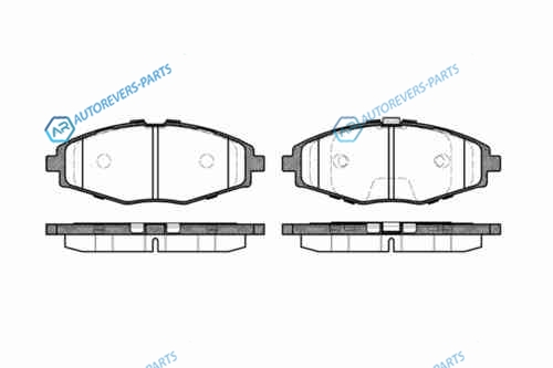 696 00_=D11144-01=FO642281=707 000B-SX !колодки дисковые п.| Daewoo Lanos|Matiz 0.8|1.4|1.5i 98>