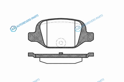 727 00_!колодки дисковые з.| Fiat Punto II 1.8i 16V 130 HGT 99>|Doblo 1.2i|1.9D|JTD 02>