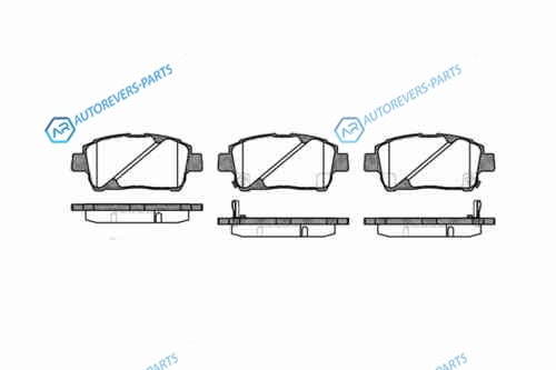 740 02_=D2183M-01=751 002B-SX !колодки дисковые п.| Toyota Yaris 1.0i-1.5i|1.4D 99>|Celica 1.8i 99>