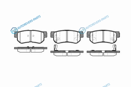 746 02_=757 002B-SX=223411 !колодки дисковые з.| Kia Magentis 01>|Hyundai Sonata 2.0i-2.7i 98-01