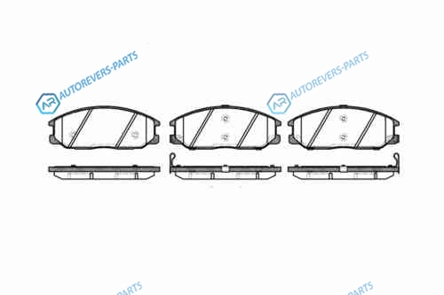 771 12_=D11103M-01=FDB1605=223414 [5810126A30] !колодки дисковые п.| Hyundai Santa Fe 2.4-2.0CDi 01>