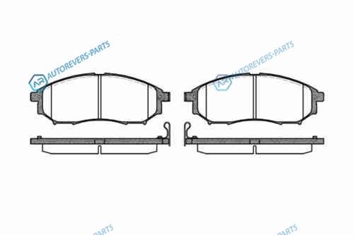 852 14_=FDB1881 [41060EB325] !колодки дисковые п.| Nissan Murano 3.5 4WD 05>