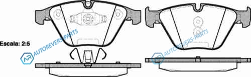 857 10_[34116780711] !колодки дисковые п.| BMW E90|E91|E92|E93 06>