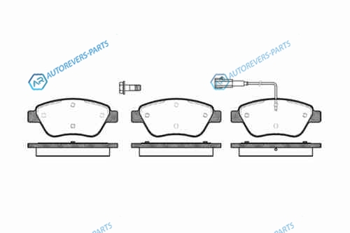858 01_=FDB1466=222365 !колодки дисковые п.| Fiat Stilo 1.2i|1.6i 01>