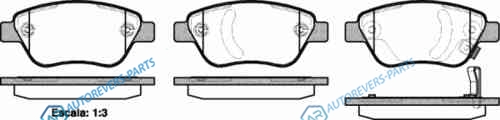 858 31_=FDB1920=FO827781 [1605353] !колодки дисковые п.| Opel Corsa 1.0-1.4|1.3CDTi 06>