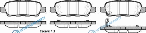 876 21_!колодки дисковые з.| Infinity G35 3.5i V6 06>