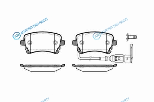 897 11_=FVR1644=897 11=908 011B-SX !колодки дисковые з.| VW T5|Caravelle 2.0i|3.2i|1.9TDi|2.5TDi 03>