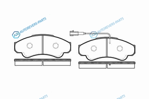 959 01_=221948 !колодки дисковые п.| Peugeot Boxer 350 Models| Fiat Ducato 18 Maxi 02>