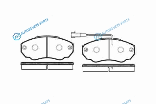 960 01_=221947 !колодки дисковые п.| Peugeot Boxer 290|330 Models| Fiat Ducato 11|15 Models 02>