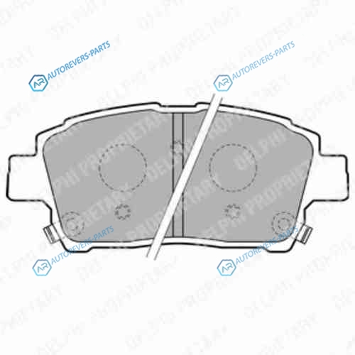LP1742_!колодки дисковые п.| Toyota Yaris 1.0-1.5|1.4D|Celica 1.8 99>