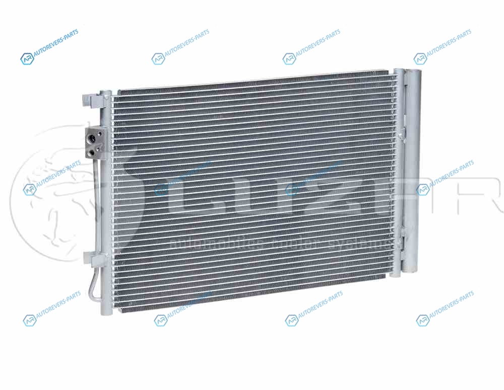 LRAC 08L4 Радиатор кондиц. с ресивером для ам Hyundai SolarisKia Rio (10-)