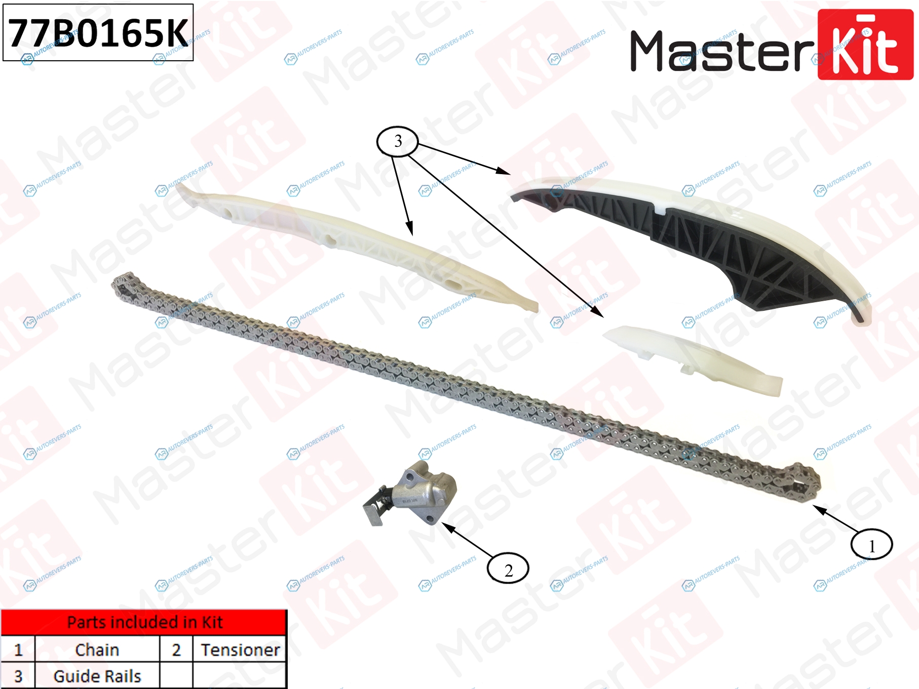 77B0165K Комплект цепи ГРМ VAG CJKA.CJKB 77B0165K